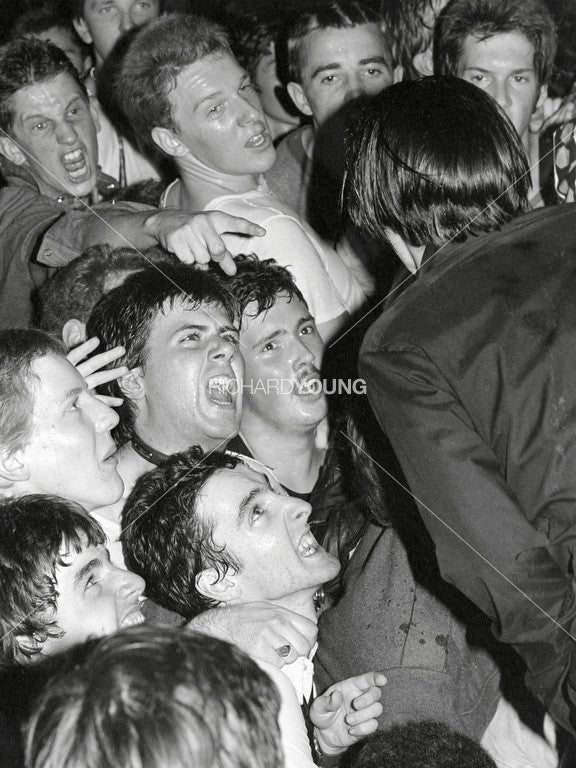 Fans with Dave Vanian, The Damned in Concert, Anarchy in the UK Tour, London, 1976