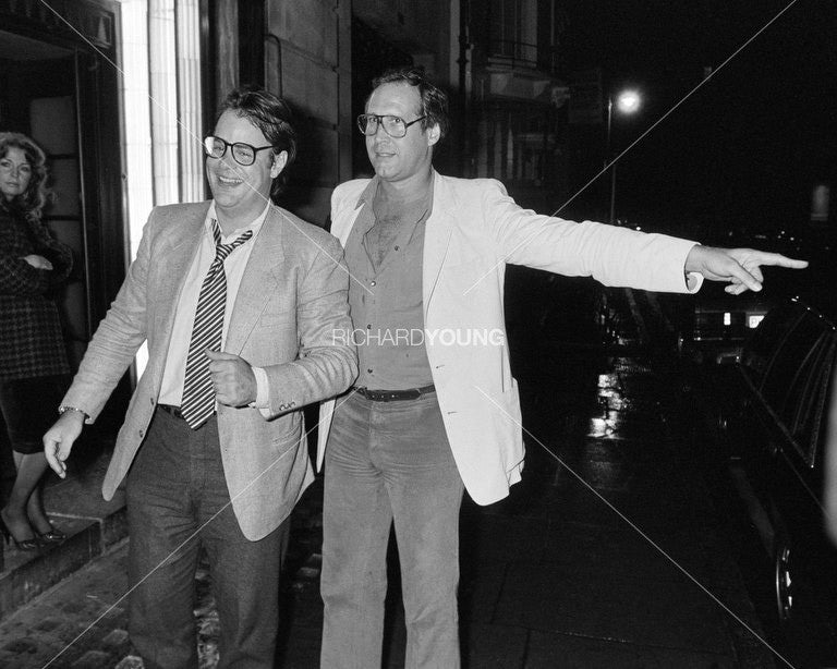 Dan Aykroyd & Chevy Chase, Langan‰۪s Brasserie, London, 1985
