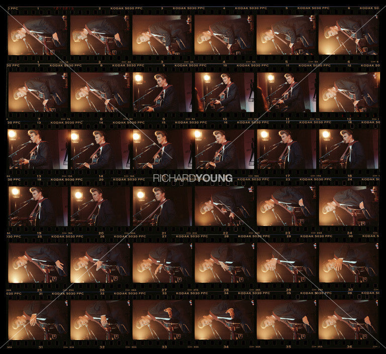 David Bowie, Rainbow Theatre, London, 1989 (Contact Sheet)