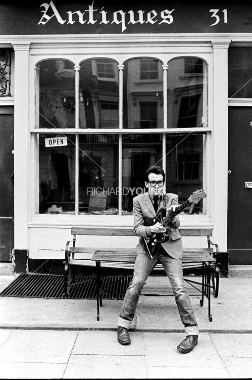 Elvis Costello, Bayswater, London, 1977