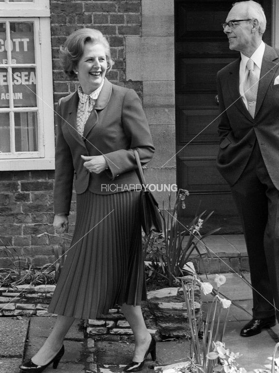 Margaret & Dennis Thatcher, 4th May 1979, Chelsea, London, 1979