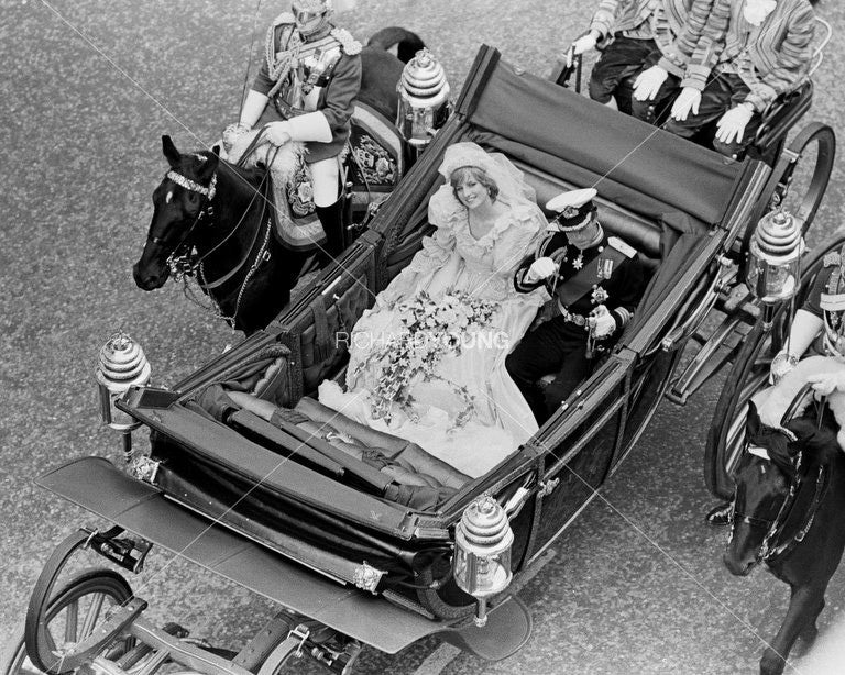 Princess Diana and Prince Charles, Wedding Day, London, 1981