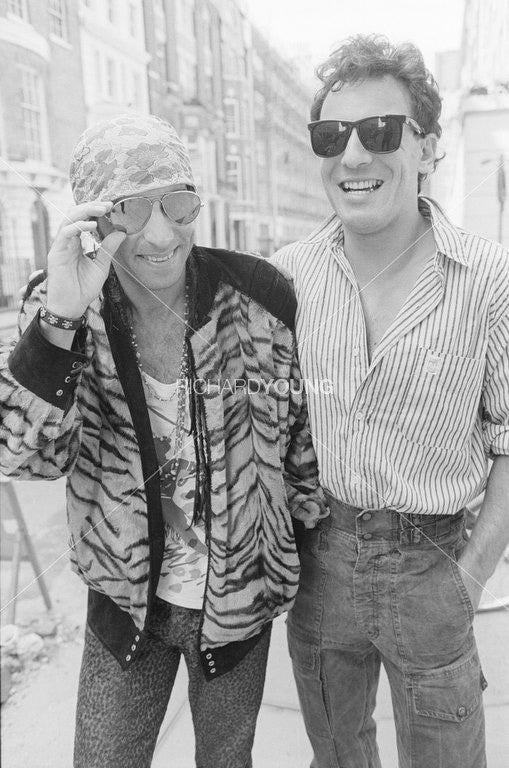 Steven van Zandt & Bruce Springsteen, Mayfair, London 1985
