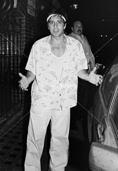 Al Pacino, Outside Joe Allens, Covent Garden, London, 1984