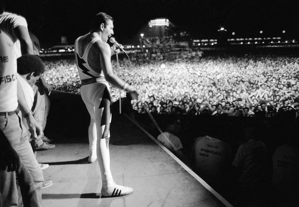 Freddie Mercury, Queen in Concert, Rock In Rio Festival, Rio de Janeiro, 1985