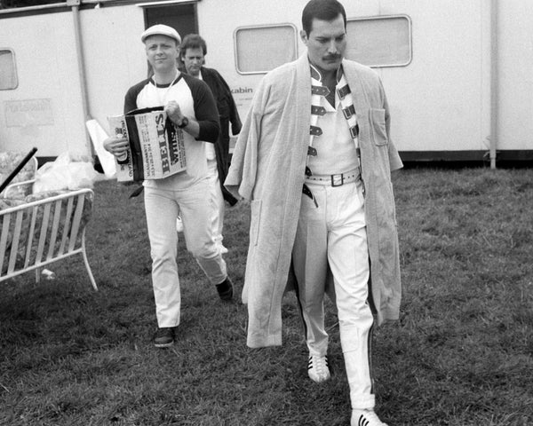 Freddie Mercury Backstage, Magic Tour, Slane Castle, County Meath, 1986