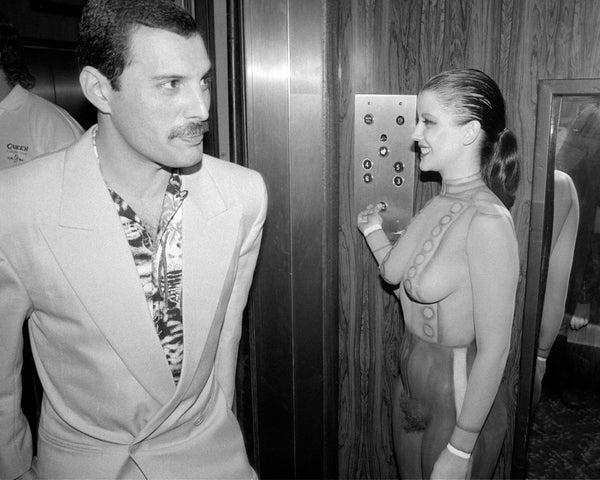 Freddie Mercury, Queen Party, The Roof Gardens, London, 1986
