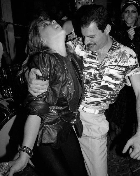 Samantha Fox and Freddie Mercury, Queen Party, The Roof Gardens, London, 1986