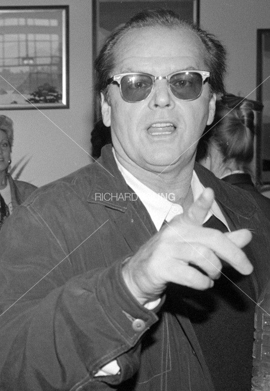 Jack Nicholson, Backstage at Michael Jackson Concert, Wembley, London, 1980