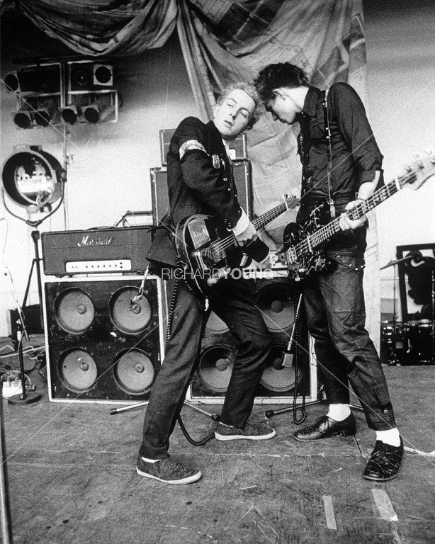 Joe Strummer and Paul Simonon, The Clash in Concert, Anarchy in the UK Tour, London, 1976