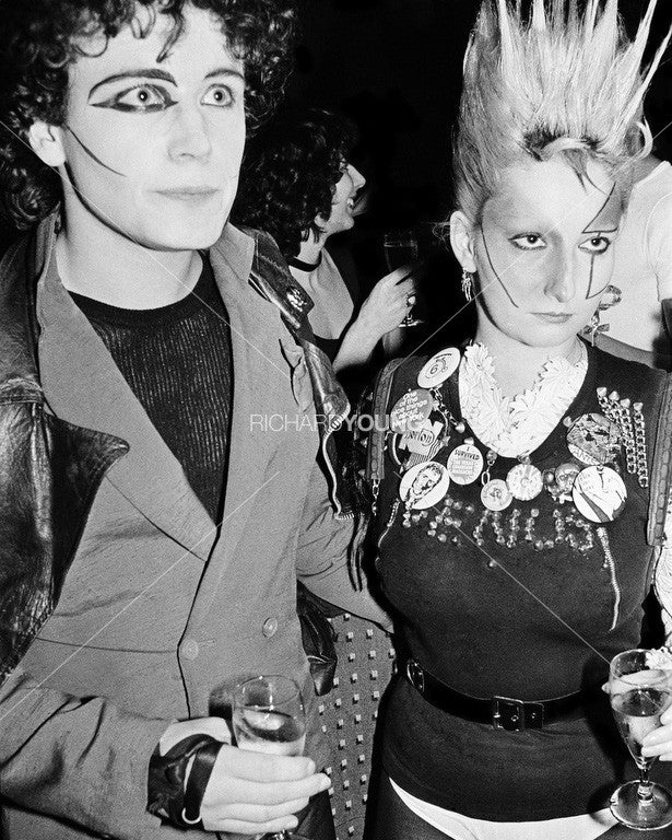 Adam Ant and Jordan, Saturday Night Fever Party, London, 1978