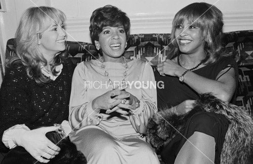 Susan George, Shirley Bassey and Tina Turner, London, 1979