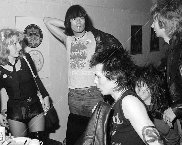 Dee Dee Ramone and Sid Vicious, Ramones Party, London, 1976