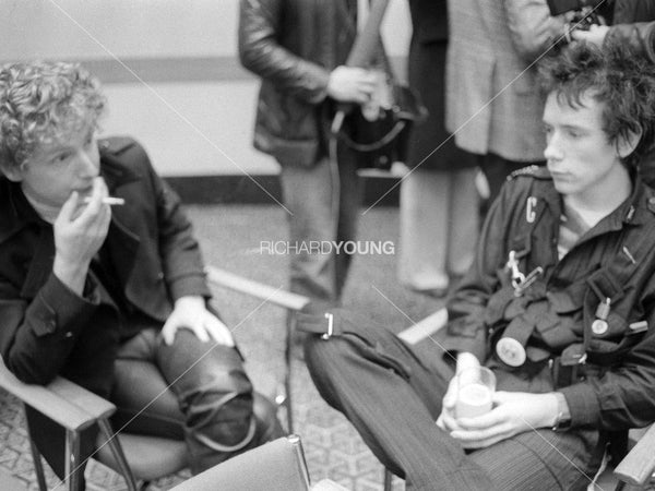 Malcolm McLaren and Johnny Rotten, London, 1977