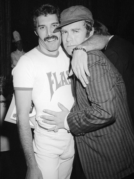 Freddie Mercury and Elton John, House of Commons, London, 1980