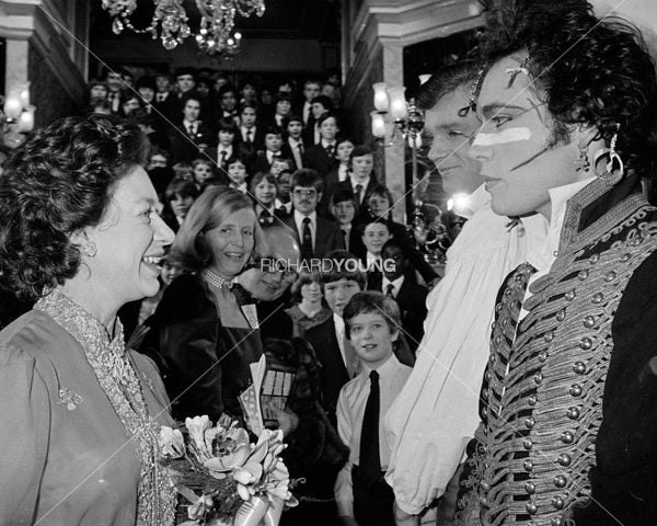 Adam and the Ants with Princess Margaret, London, 1981
