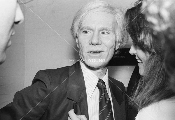 Andy Warhol at the Andy Warhol Exhibition at the ICA, London, 1978