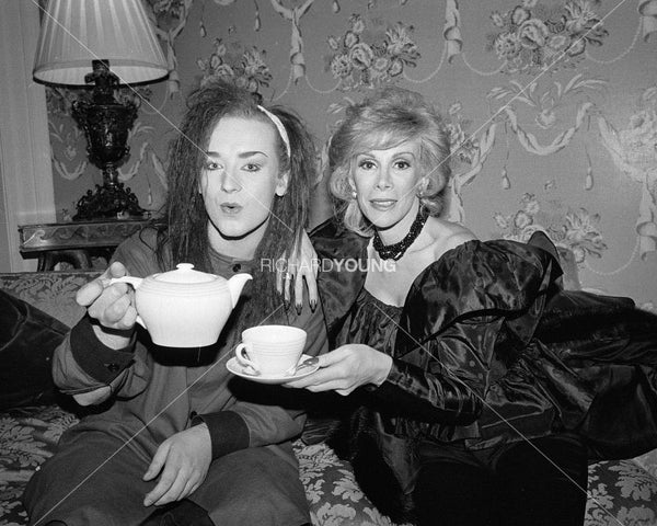 Boy George and Joan Rivers, London, 1983