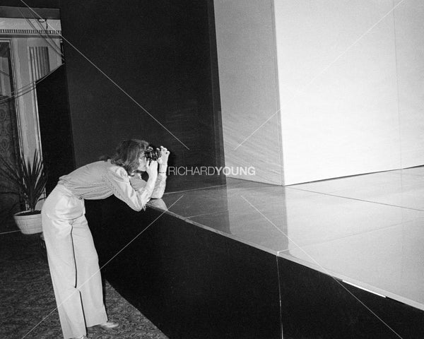 Charlotte Rampling, Bruce Oldfield Fashion Show, London, 1980