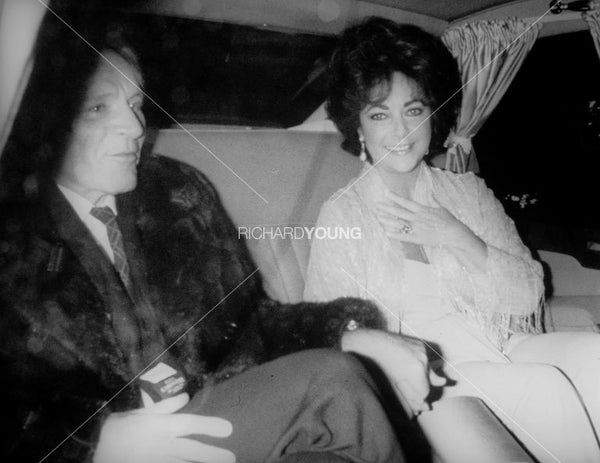 Elizabeth Taylor and Richard Burton, London, 1982
