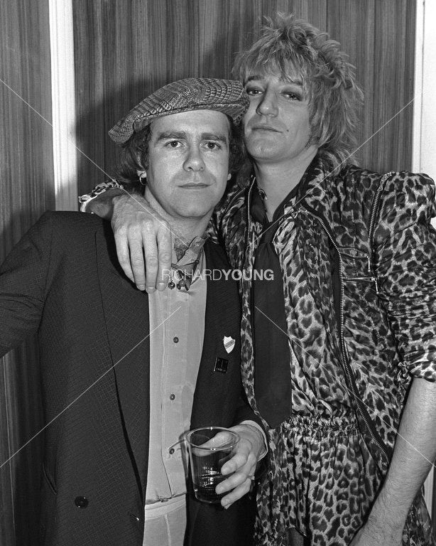 Elton John and Rod Stewart, London, 1978