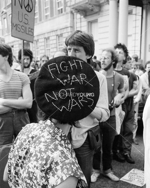 Fight War Not Wars, C.N.D. Demonstration, London, 1982