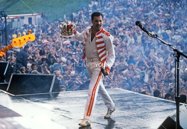 Freddie Mercury, Queen in Concert, Magic Tour, Slane Castle, County Meath, 1986