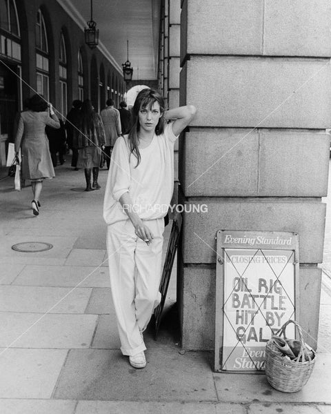 Jane Birkin, Piccadilly, London, 1979