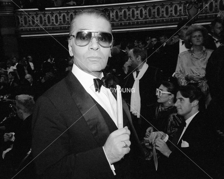 Karl Lagerfeld, French Fashion Designers Award, Paris, 1985