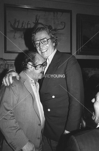 Michael Caine & Bob Hoskins, London, 1987