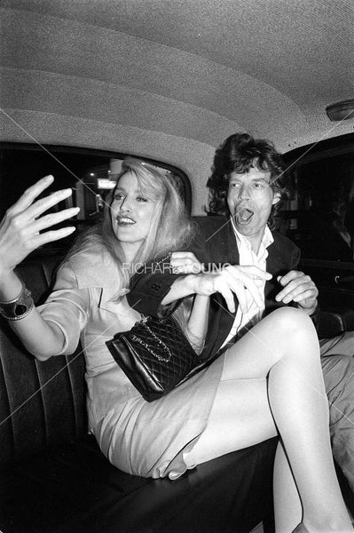 Mick Jagger and Jerry Hall, London, 1987