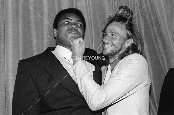 Muhammad Ali and Bjorn Borg, London, 1979