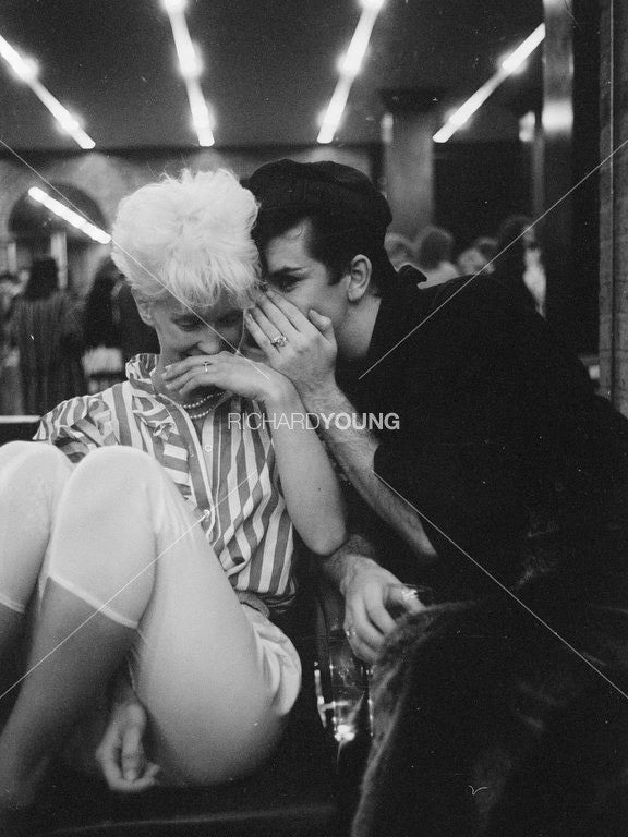 Paula Yates and Steve Strange Whispering, London, 1982