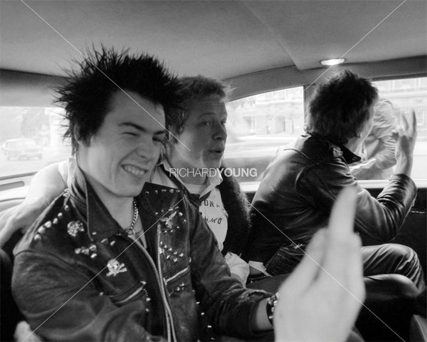 Sid Vicious, Paul Cook and Steve Jones, Sex Pistols, London, 1977