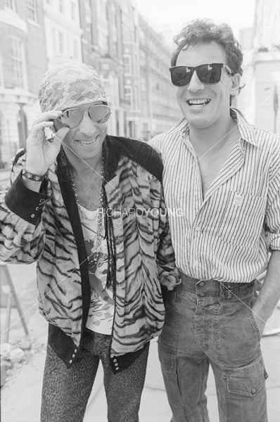 Steven van Zandt & Bruce Springsteen, Mayfair, London 1985