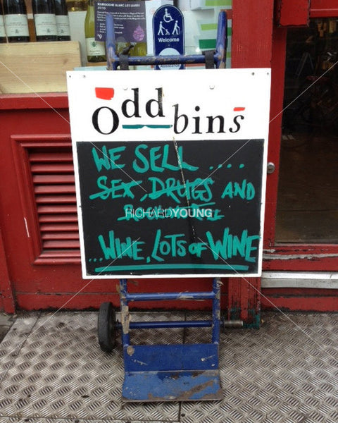 We Sell Wine, Lots of Wine, Portobello Road, London, 2011